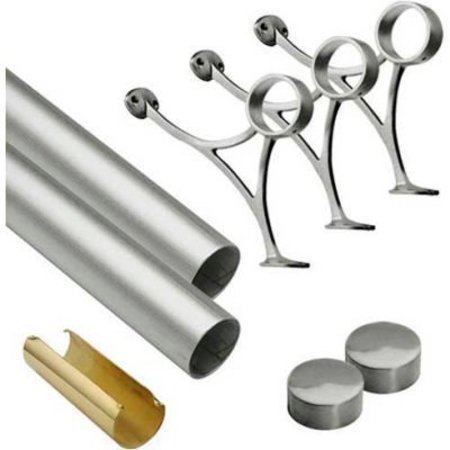 LAVI INDUSTRIES , 10' Foot Rail Kit, 2" Tube, Satin Stainless Steel 44-FR1010/2